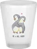 Mr. & Mrs. Panda Shot Glas Pinguine Kuscheln - Transparent Produktbild-Vorschau 1