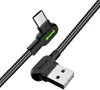 Mcdodo úhlový kabel CA-5280, USB na USB-C, LED, 0,5 m, Náhled obrázku produktu 4