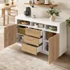 Merax Kommode Sideboard mit 3 Schubladen Und 2 Türen, Produktbild-Vorschau 6