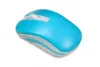 A blue and gray computer mouse is shown on a white background. Produktbild-Vorschau