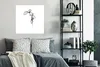 MuchoWow® Poster Pflanze - Linienkunst - Weiß 75x75 cm - Produktbild-Vorschau 4