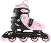 A side view of a pink and black inline skate for children. Produktbild-Vorschau