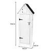 Armoire de jardin en bois [blanche], résistante à l'eau, Voir les images du produit 5