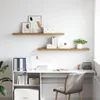 vidaXL Nástenná polička, 2 ks, hnedá, 120 x 23,5 x 3,8 cm, Náhľad obrázku produktu 4