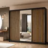 Masseno Schiebetürenschrank LAMELLO 240 cm Kleiderschrank Produktbild-Vorschau 2