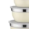 Zestaw 3 miseczek ze stali nierdzewnej Florina z pokrywkami Podgląd zdjęcia produktu 2