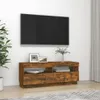 vidaXL Armoire TV avec lampes LED Chêne fumé 100x35x40 cm - Voir les images du produit 11