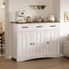 BEALIFE 3-dverový príborník 110x40x80 cm | So zásuvkami, Náhľad obrázku produktu 5