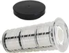 A black lid and a clear plastic filter housing are shown against a white background. Podgląd zdjęcia produktu