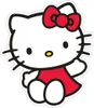 Poduszka Sanrio Hello Kitty w Czerwonej Sukience, 36 cm, Anteprima dell’immagine prodotto 1