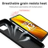 A close-up view of a phone case and a smartphone screen, highlighting the case's features. Produktbild-Vorschau