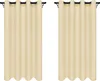 Vorhänge mit Ösen 140x250 cm 2 Stücke Ecru Fertige Produktbild-Vorschau 1