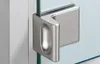 A close-up shot of a brushed metal glass door handle attached to a glass panel. Náhľad obrázku produktu