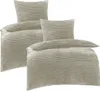 Two sets of bedding, including duvet covers and pillowcases, are displayed against a white background. Produktbild-Vorschau
