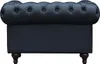 Chesterfield Sessel "Aliza" - 111 x 82 x 70 cm - Schwarz Produktbild-Vorschau 3