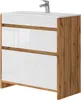 Waschbeckenunterschrank Vicco Detmold Goldkraft Eiche 2 Produktbild-Vorschau 1