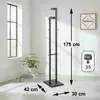 HAKU Garderobenständer chrom, schwarz - Metall, B/H/T: Produktbild-Vorschau 4
