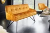 Design Bank EUPHORIA 156cm senfgelb Samt im Retrostil mit Produktbild-Vorschau 2