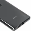 A close-up, angled view of the back of a transparent phone case. Anteprima dell’immagine prodotto