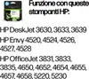 An image of an HP ink cartridge box and a list of compatible HP printers. Produktbild-Vorschau