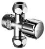 Zawór kątowy COMFORT 2x wyjścia 3/8", 1/2", chrom Podgląd zdjęcia produktu 4