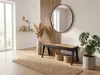 Panca da seduta FineBuy, rattan, acacia, legno massello, Anteprima dell’immagine prodotto 2