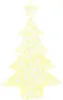 A lit-up Christmas tree decoration with a star on top. Podgląd zdjęcia produktu