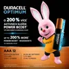 Duracell Optimum AAA, Wegwerpbatterij, AAA, Alkaline, 12 Productafbeelding-voorbeeld 4