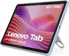 A light blue Lenovo tablet with a clear case and a kickstand, displayed at an angle against a white background. Produktbild-Vorschau