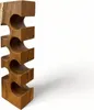 A wooden wine rack with curved slots for bottles, shown against a white background. Náhled obrázku produktu