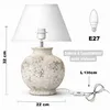Tischleuchte Tischlampe Zement Nachttischlampe Stein Lampe Produktbild-Vorschau 8