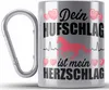 Trendation - Pferde Edelstahl Tasse Karabiner Geschenk Produktbild-Vorschau 1