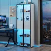 Vitrine Schranktür aus gehärtetem Glas,Lagerschrank mit Produktbild-Vorschau 7