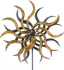 Windrad Gartendeko Metall Sonne gold 185 cm Produktbild-Vorschau 1
