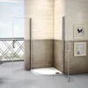 Runddusche 90x90x195cm Drehtür Dusche Viertelkreis Produktbild-Vorschau 2