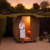 HOME DELUXE - Outdoor Sauna CUBE M - Maße: ca. 194 cm x 195 Produktbild-Vorschau 3