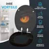 SANILO® WC sedadlo s mäkkým zatváraním Black Eye, WC Náhľad obrázku produktu 2