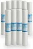 A group of white cylindrical water filters arranged in a grid. Produktbild-Vorschau