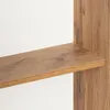 A close-up view of a wooden shelf and its support. Podgląd zdjęcia produktu