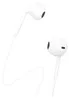 A pair of white in-ear headphones with a white cable against a white background. Náhled obrázku produktu