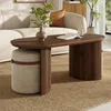 MODFU 3-delige salontafelset met een ovale salontafel en 2 Productafbeelding-voorbeeld 6