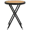 vidaXL Beistelltisch Schwarz 60 cm Poly Rattan und Produktbild-Vorschau 1