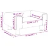 The Living Store Kindersofa Dunkelgrau 50x40x26,5 cm Samt Produktbild-Vorschau 7