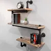 Plovoucí police Dřevěná nástěnná police Vintage Retro DIY Náhled obrázku produktu 3