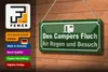Blechschild Spruch 27x10cm des Campers Fluch ist Regen Produktbild-Vorschau 3