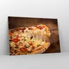 Bilder auf glas - Pizza Käse Tomaten - 120x80cm - Produktbild-Vorschau 4