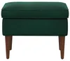 Pouf vidaXL verde scuro 55 x 35 x 41 cm in velluto Anteprima dell’immagine prodotto 3