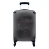MuchoWow® Koffer Handgepäck Trolley Rollkoffer Kleine Produktbild-Vorschau 1