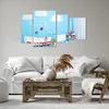 Bild auf Leinwand - Leinwandbild - Boot Anker Wolken Junge Produktbild-Vorschau 6