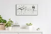 Wandbild Leinwand Bilder mit Uhr 60x30 Zeichnung Asiatische Produktbild-Vorschau 3